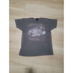 Star Wars Millennium Falcon Mens T-shirt Large Gray